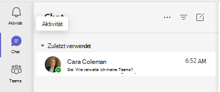 Screenshot des Chats.