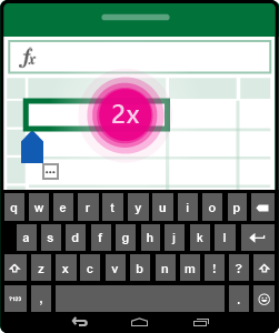 Hinzufügen oder Bearbeiten von Zellinhalten