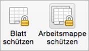 Schaltflächen für den Kennwortschutz