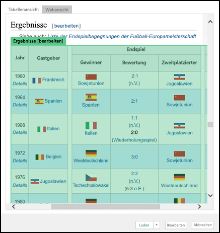 > Power Query aus WebNavigator-Webansicht >>