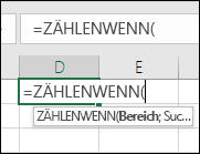 Formelsyntax als Hovertext