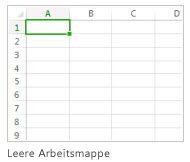 Neue leere Arbeitsmappe