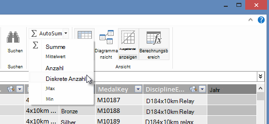 Eine eindeutige Anzahl (Distinct Count) in PowerPivot erstellen