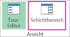 Schaltfläche für den Bereich 'Vorgänge' auf der Registerkarte 'Start'