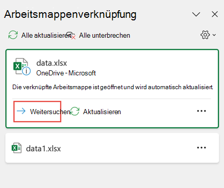 Windows nächste Arbeitsmappe suchen