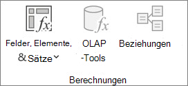 Abbildung des Excel-Menübands