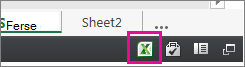 Excel-Symbol in Excel für das Web