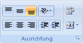 Abbildung des Excel-Menübands