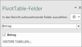PivotTable-Bereich 