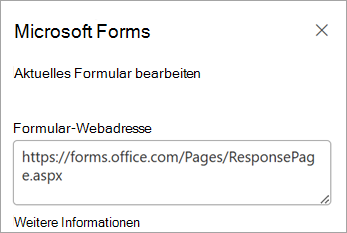 Aktuelles Formular bearbeiten auswählen
