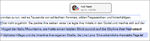 Copilot-Seiten identifizieren Autor und Copilot-Zeitstempel