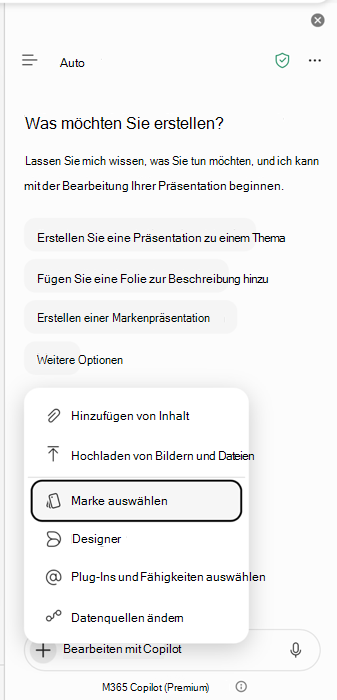 Screenshot, der den Einstiegspunkt 