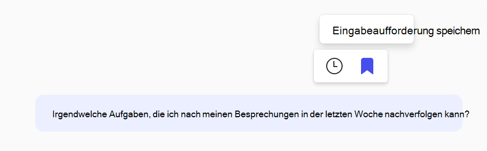 Screenshot: Speichern einer Eingabeaufforderung