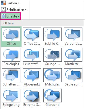 Effektoptionen
