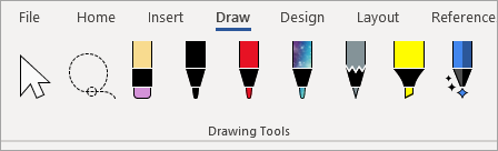 Microsoft 365 Zeichentools- Stifte