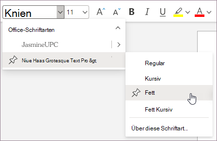 Suchen nach Schriftart