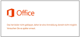 Problem beim Anmelden bei Ihrem Microsoft-Konto