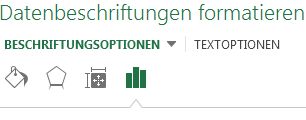 Bereich 'Datenbeschriftungen formatieren'