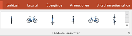 Die 3D-Modell-Videokonferenz-Galerie bietet Ihnen einige praktische Voreinstellungen, um die Ansicht Ihres 3D-Bildes anzuordnen