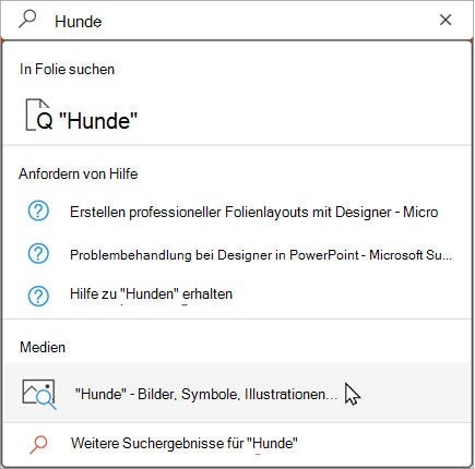 Geben Sie etwas in die Suchleiste ein, um vorgeschlagene Ergebnisse anzuzeigen