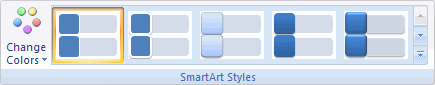 SmartArt-Symbolleiste – Vertikale Blockliste