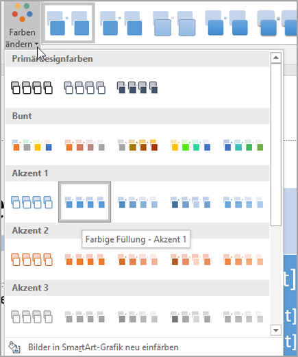 Auswählen eines Farbdesigns