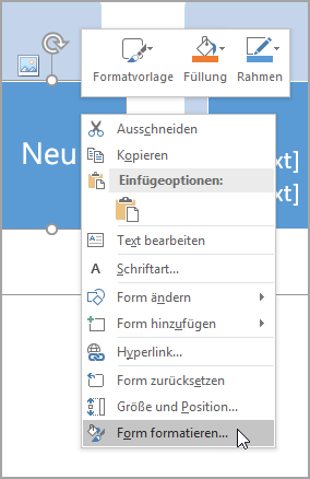 Auswählen von 