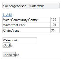 Suchergebnis in Mobile Viewer für Excel