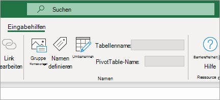 Zeigt das Menüband „Barrierefreiheit“ an