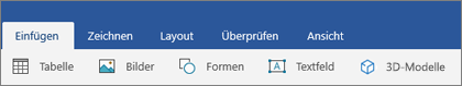 Die Registerkarte 
