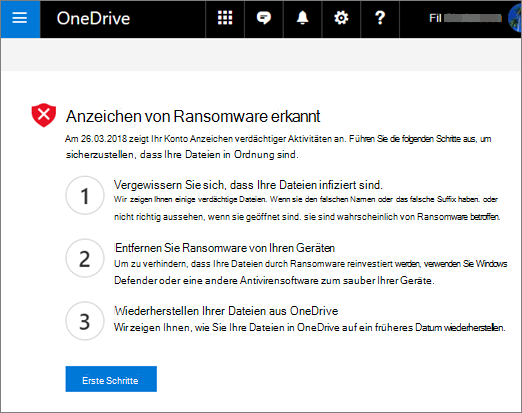 Screenshot des Bildschirms 