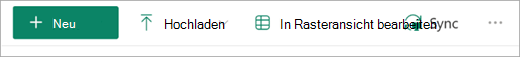 Die Schaltfläche „Synchronisieren“ auf der SharePoint-Symbolleiste.