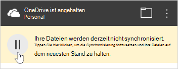 OneDrive-Schaltfläche 