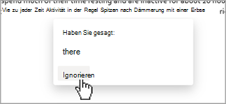 Vorschläge diktieren