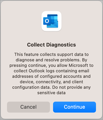 Kontaktieren des Supports in Outlook Screenshot 2
