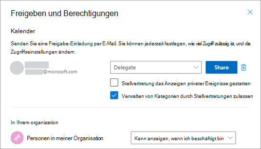 Aktivieren Sie das Kontrollkästchen neben Delegatverwaltung von Kategorien erlauben.