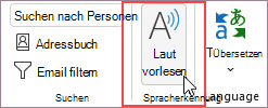 Wählen Sie Laut vorlesen aus.