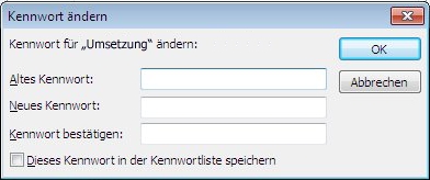 Dialogfeld 'Kennwort ändern'