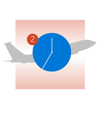 Verpassen Sie nie mehr einen Flug. Outlook fügt die Details Ihrer Flüge automatisch hinzu.