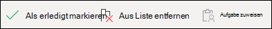 Ausführen einer Aktion für Ihre Aufgabe