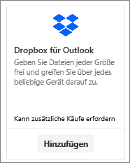 Screenshot der Kachel des kostenlosen Add-Ins 