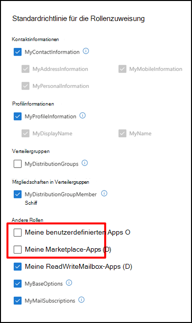 Rollenzuweisung