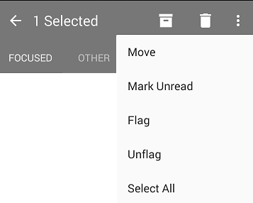 Die Dropdownliste enthält diese Optionen: 