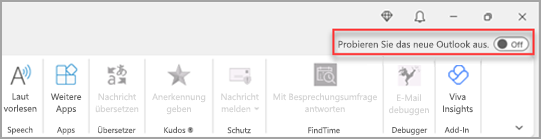 Abbildung der Umschaltfläche 