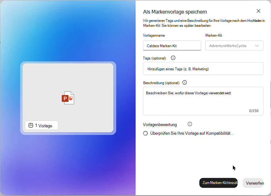 Screenshot des Fensters 