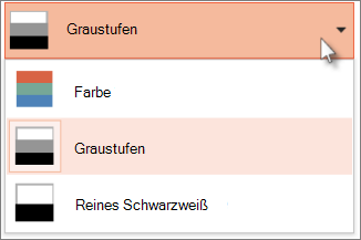 Ein Farbschema für Ihre Druckausgabe auswählen