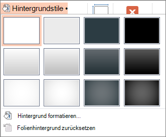 PowerPoint-Hintergrundformate