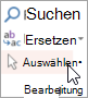 'Markieren' in der Gruppe 'Bearbeiten'