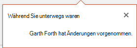 PowerPoint für Office 365 zeigt Ihnen, wer während Ihrer Abwesenheit Änderungen an Ihrer freigegebenen Datei vorgenommen hat.