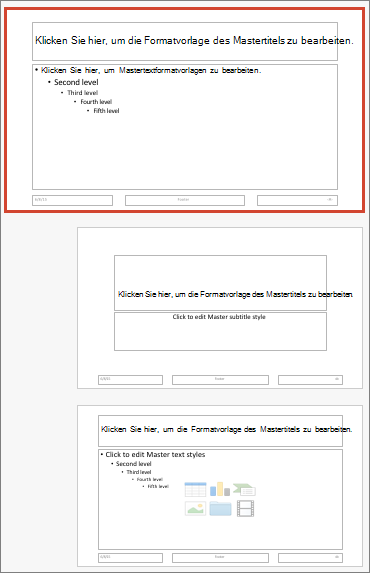 PowerPoint für Mac, Folienmaster